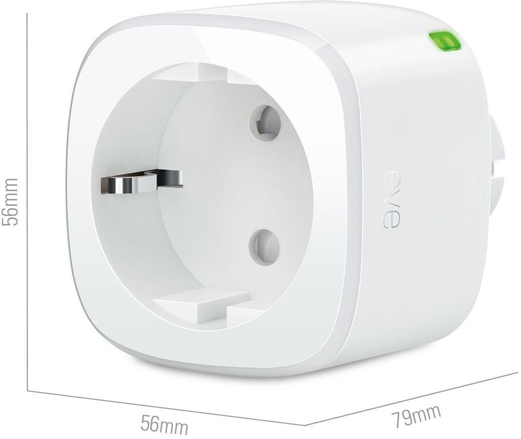 Prise connectée - eve - energy eu - suivi de consommation - commande vocale - thread/apple/google/alexa/smartthings