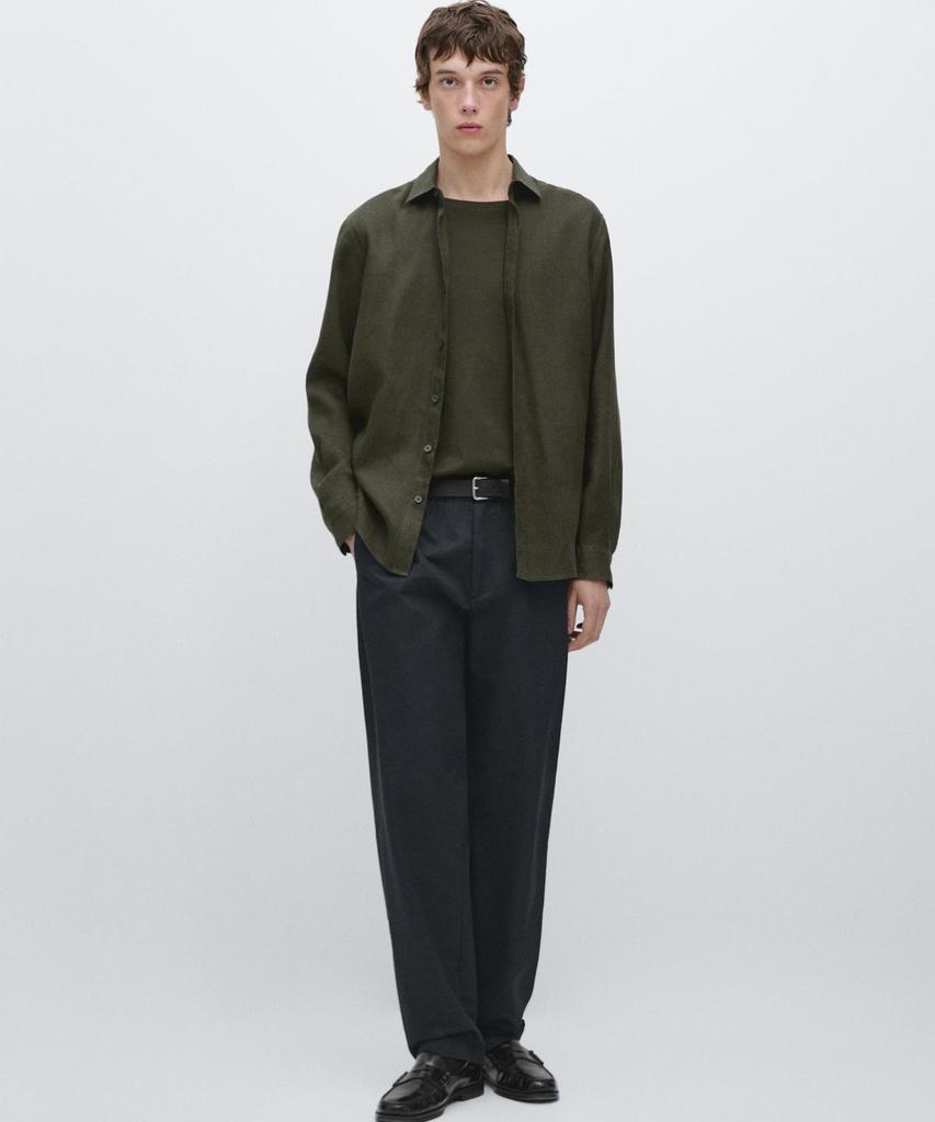 Masimodutti Cotton Linen Jogger Fit Pants