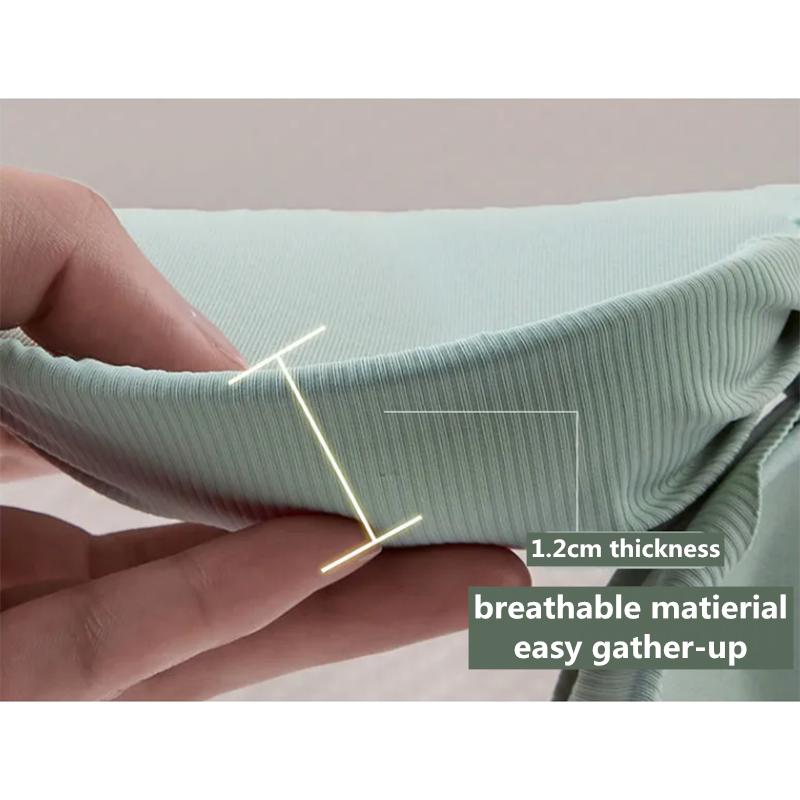 Set Dámské spodní prádlo s odnímatelným ramenním popruhem Malá protiskluzová podprsenka s nabíraným hrudníkem Set Letní sexy Ultratenký pevný luk Kalhotky s vydutým spodním prádlem