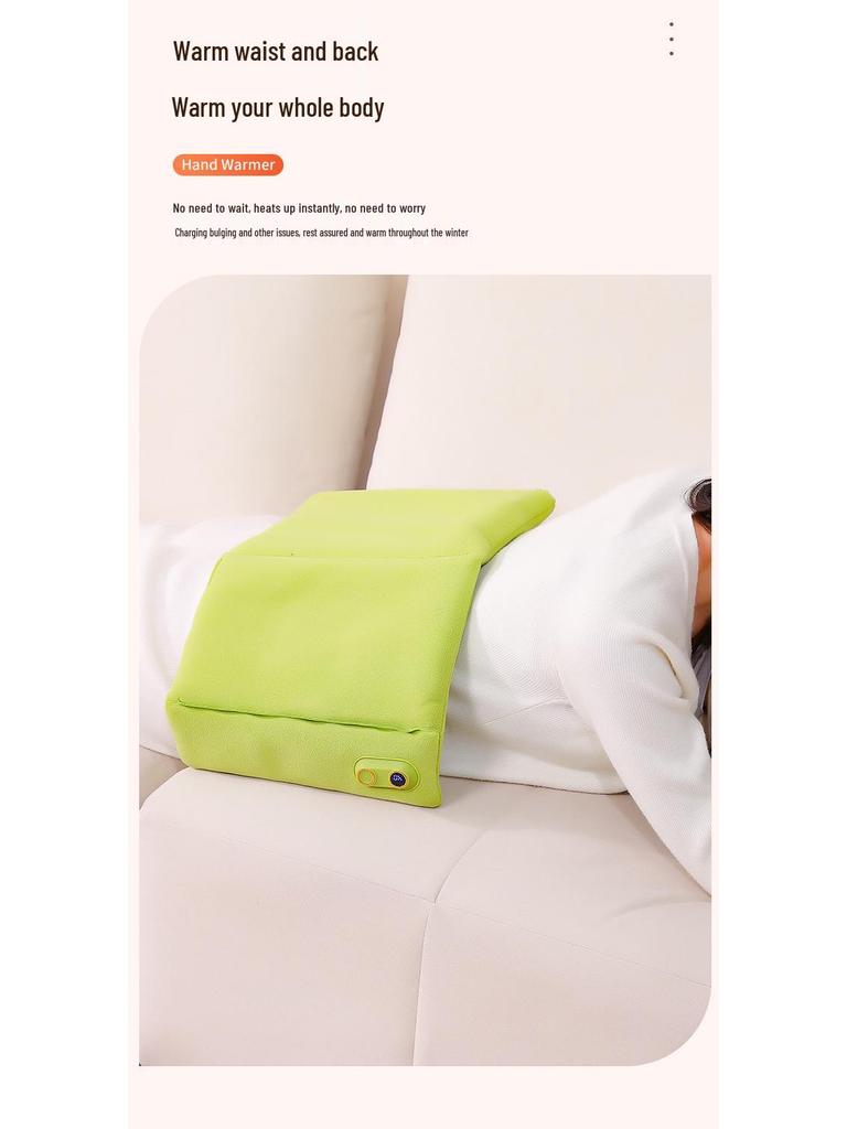 USB-Charged Graphene Plush Hand Warmer Bag: Safe, Constant Temperature, Explosion-Proof for Girls, Belly, and Baby Warmth