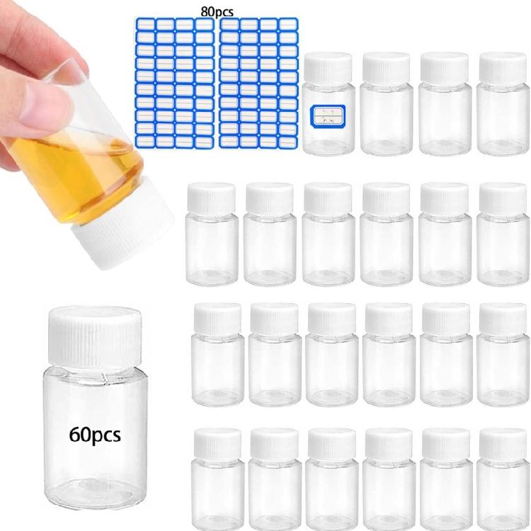 15ml Flaschen für Medikamente Transparente Flaschen für ätherische Öle und Lotionen