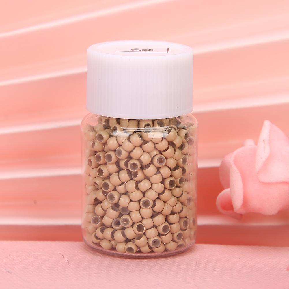 1000pcs Silicone   Links  s Beads Small Comfortable Hair Extension Tool