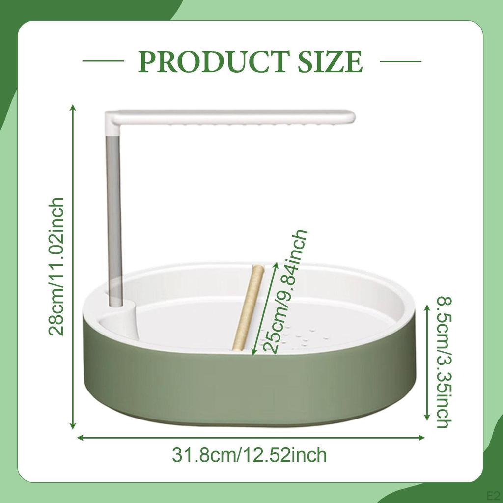 Parrot Bath Shower Automatic Bird Bathtub Budgie Parakeet Supplies African Grey Portable Cockatiel