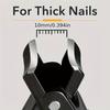 Wide Jaw Nail Clipper Heavy-Duty Toenail Clippers for Thick Nails Ingrown Toenails & Tough Fingernails Stainless Steel Blade