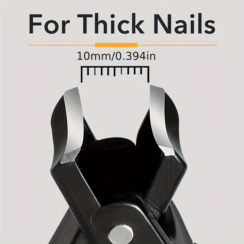Wide Jaw Nail Clipper Heavy-Duty Toenail Clippers for Thick Nails Ingrown Toenails & Tough Fingernails Stainless Steel Blade