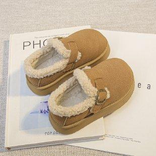 Girls Winter Snow Boots Thick Fleece Lined Warm Cotton Shoes for Kids size 27