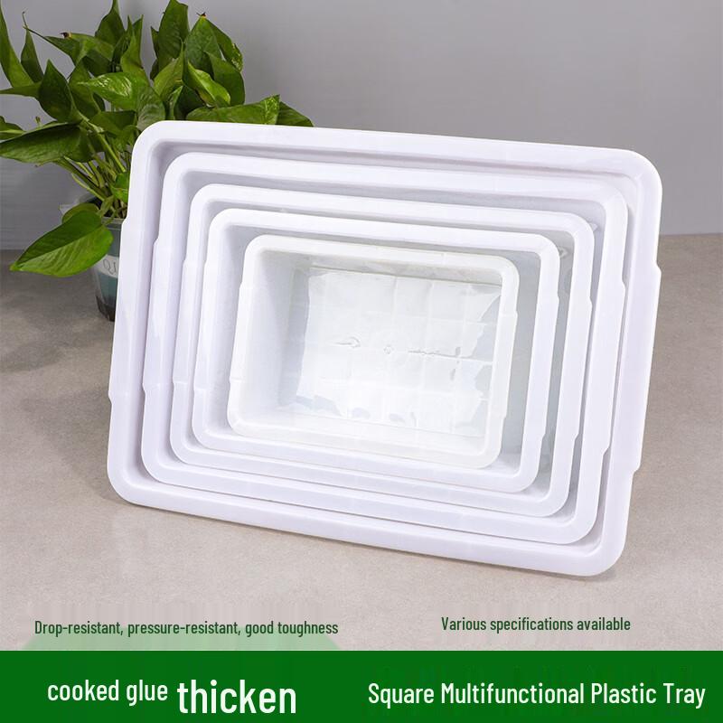 Rectangular Plastic Serving Trays