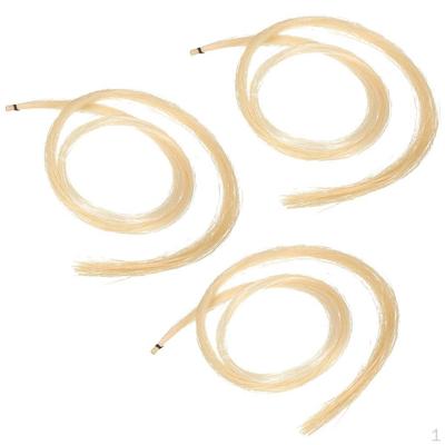 3 Hanks of Violin Bow Hair White for Viola Bass 30 Inch