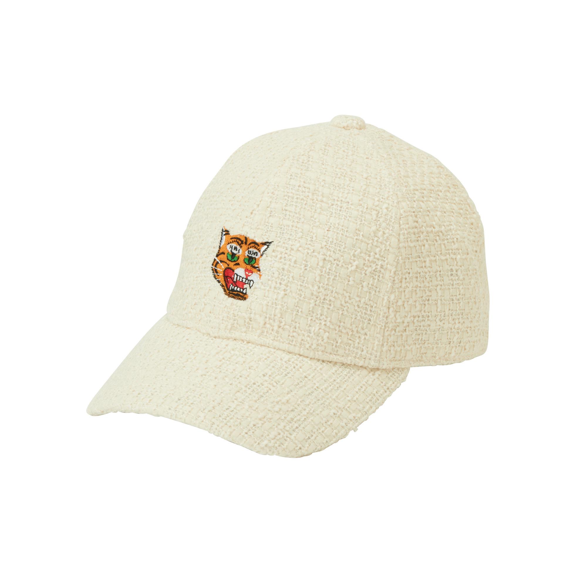 Onitsuka Tiger Polyester Baseball Caps Unisex Ecru 3183B0597005 F