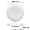 Nordic Style Minimalist White Ceramic Round Dining Plate