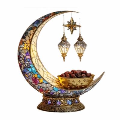 Ornement de bureau islamique en acrylique plat Design 2D Décorations Ramadan Aïd pour Musulman Islam