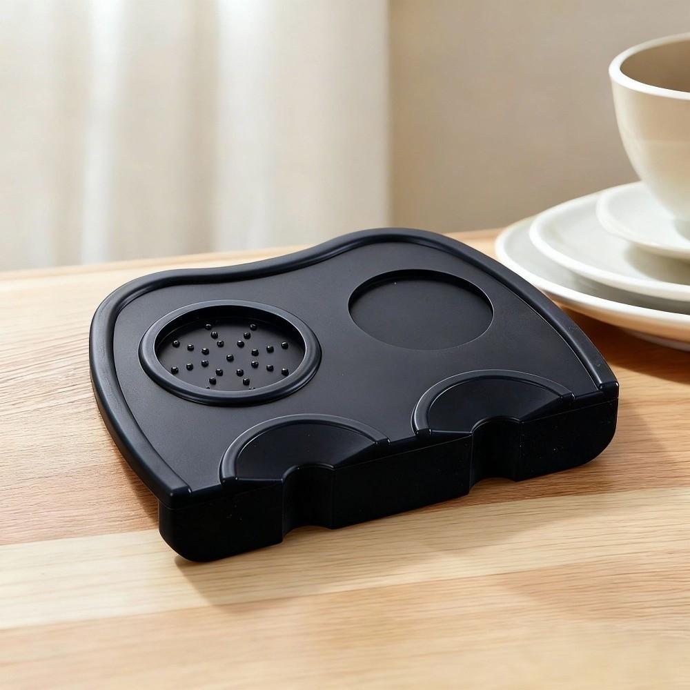 Black Espresso Coffee Tamper Mat Silicone Coffee Corner Pad Tamper Holder  Coffee Bar