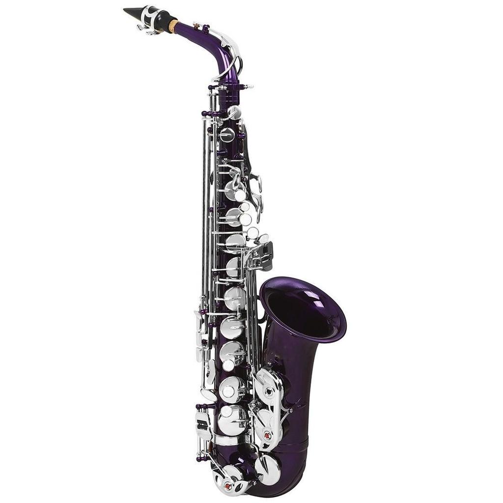 Beginner E-flat Alto Saxophone with Colored Lacquer Finish - Ideal for Exams and Professional Performance