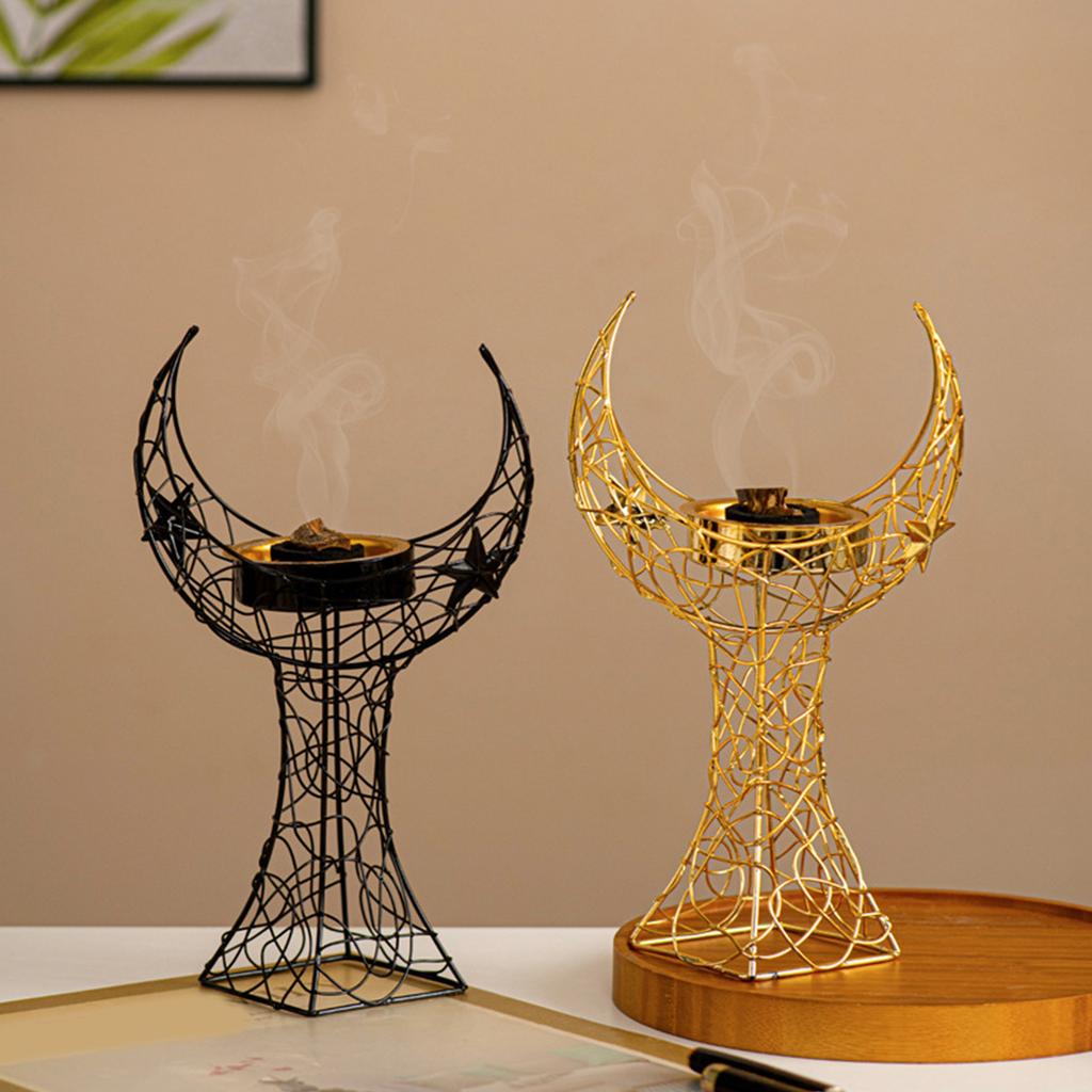 Arab Styles Moon Tower Metal Incenses Burners for Decorative Use Muslims Islamic Party Supplies Aromatherapies Furnace