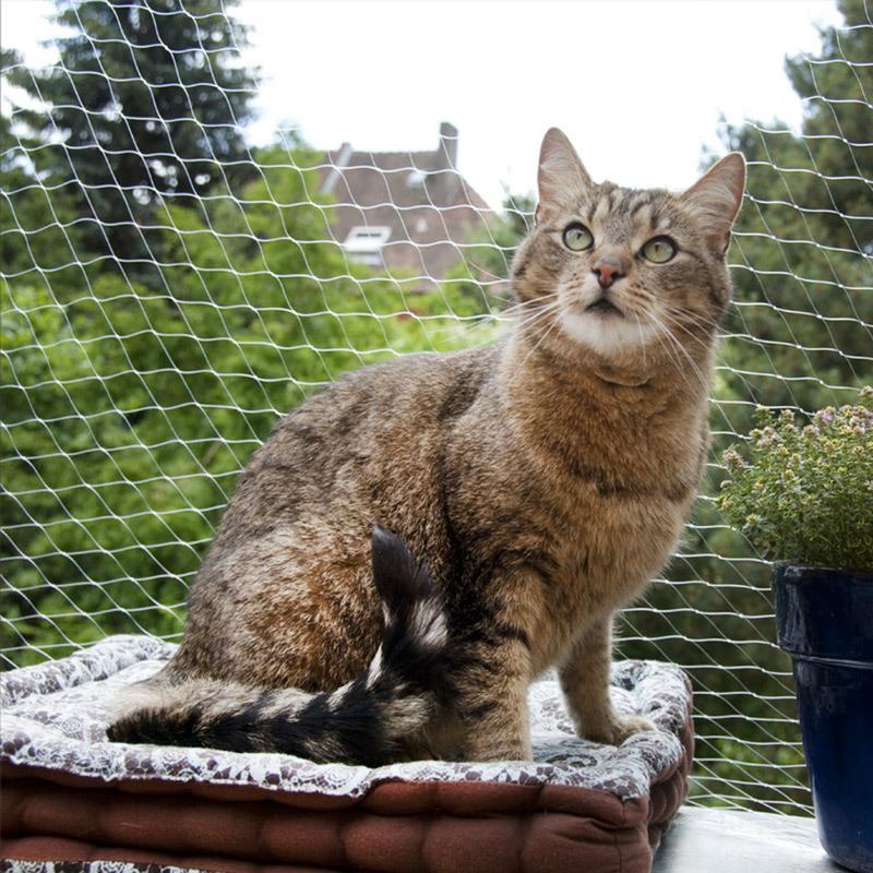 Pet Safety Protection Net Cat Protective Nylon Sturdy Safe Wire Cover For Balconies Windows For Baby Kid Falling Net Fence