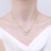 Xiaomi Silver Necklace For Women Circle Shape Gold Plated Trendy O Chain Chocker Chirstamas Gift Fine Jewlery