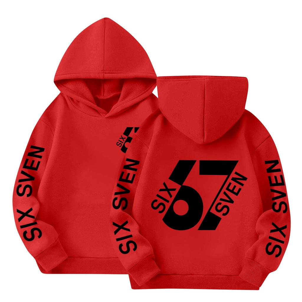 Boys' Printed Hooded Long-Sleeve Sweatshirt Casual Sports Comfort Sweatshirt