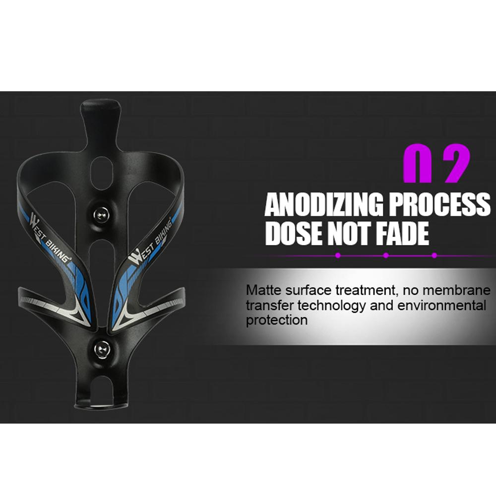 WEST BIKING Aluminum Alloy Water Bottle Holder Bicycle Cycle Drink Rack Cage Bottle Cup Ultralight Mount Bracket