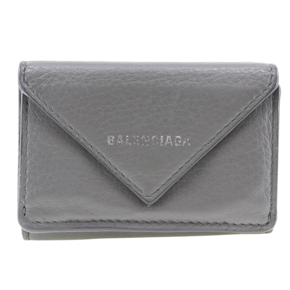 BALENCIAGA Paper wallet Tri-fold wallet Calfskin unisex Used