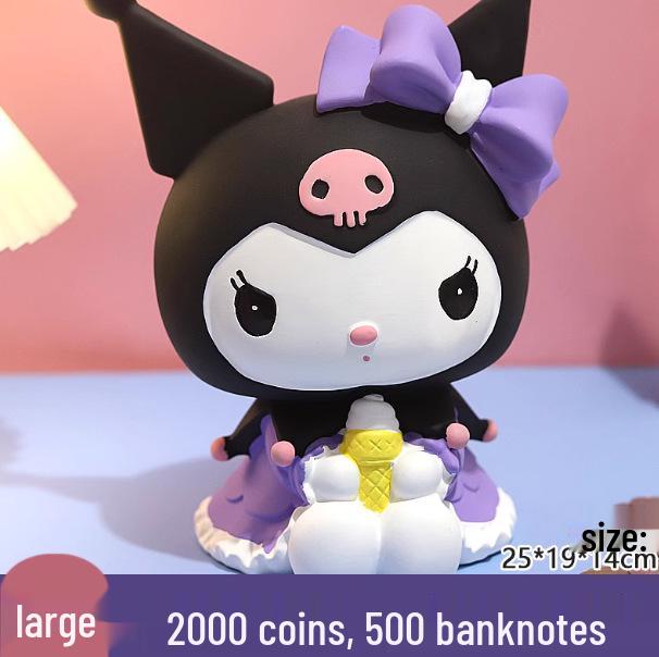 Adorable Cartoon Heart Piggy Bank: Girly Money Box and Desktop Ornament, Ideal Creative Birthday Gift.