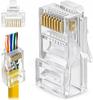 Plugues Conectores Pontas Passantes 5E Rj-45 Cabo Lan Utp de Internet 100 Peças