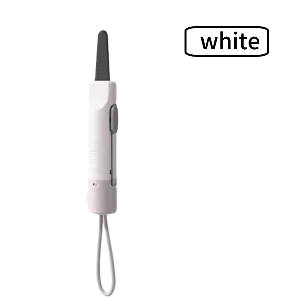 1pc Magnetic Letter Opener , Package Opener , Stainless Steel Serrated Blade, Portable Travel Design with Lanyard, Safe Non Damaging Tool for Cards