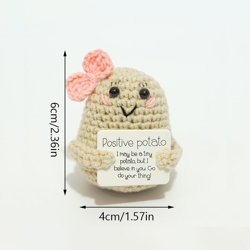 1PC Handmade Crochet Fruit Ornament Cute Cartoon Artificial Fruit and Vegetable