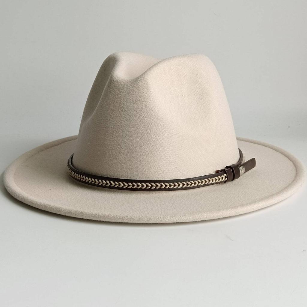 Deep Purple Fedora Felt Hat Men'S And Women'S Universal Solid Color Fedora Hat Women'S  Wide Brim Classic Jazz Hat Church Hat