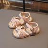 Sandalias de Princesa con Lazo de Encaje Lindas para Niñas Nuevas para Niños Pequeños Zapatos de Playa de Verano con Suela Blanda Talla 22-31