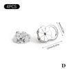 2Pcs Plum Blossom Earring Lifters Heavy Studs Secure Ear Back Stoppers Anti-Tilt Ear Plug Caps Accessory for Earrings