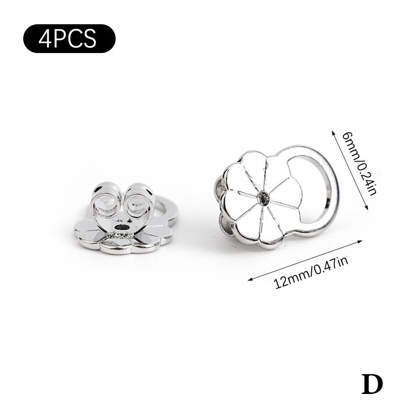 2Pcs Plum Blossom Earring Lifters Heavy Studs Secure Ear Back Stoppers Anti-Tilt Ear Plug Caps Accessory for Earrings