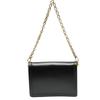 Louis Vuitton LV Lock Chain Shoulder Bag Calfskin Noir Women M55821 Used