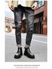 Men's Plus Size Chelsea Martin Boots: High-Top Leather Short Boots with Velvet Lining for Outdoor Wear.
