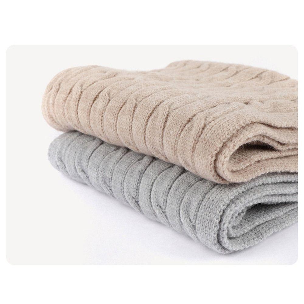 Warm Winter Hat Soft Long Knit Scarf Fashion Beanie Hat Scarf Gloves Set  for Women & Men
