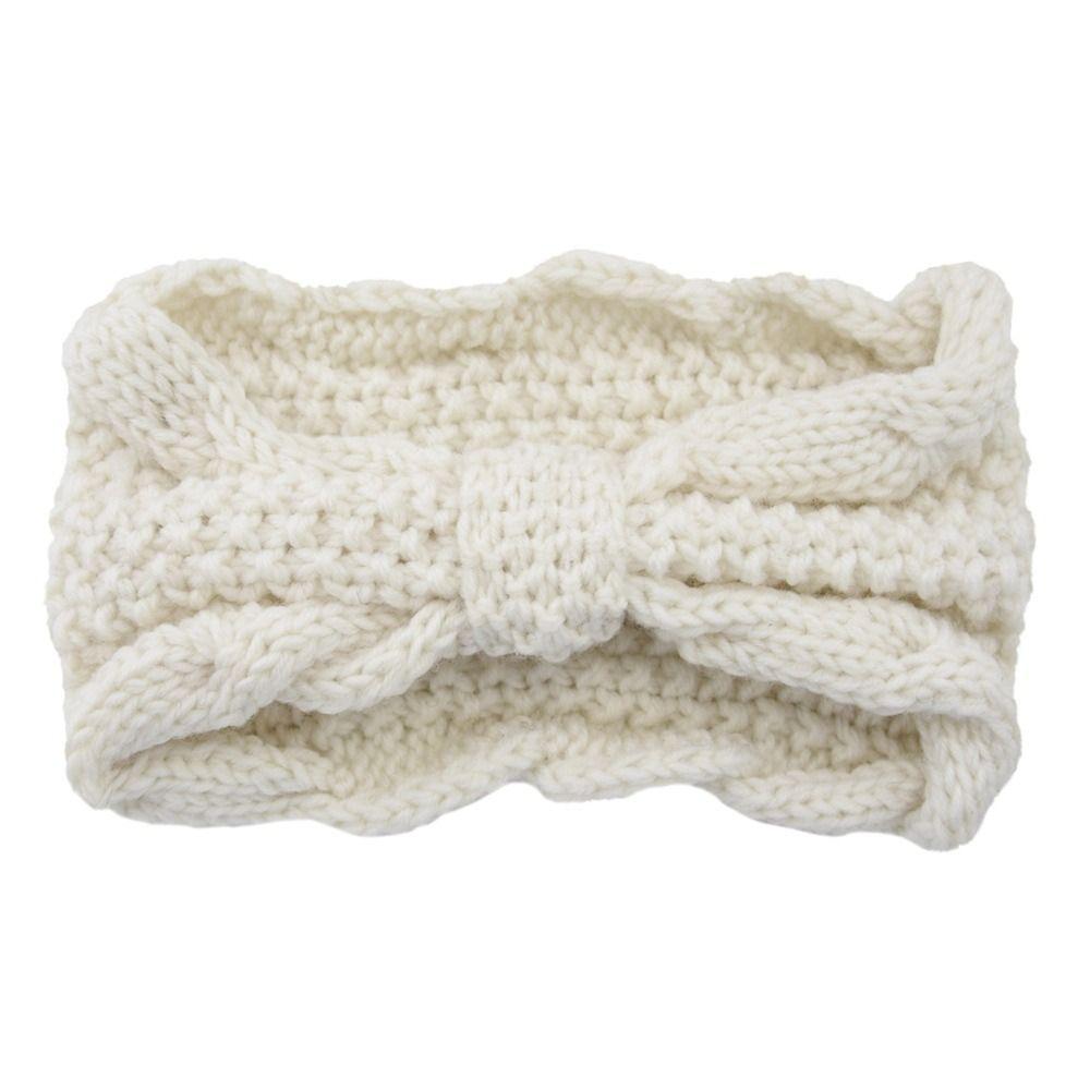 Turban Headwrap Winter Knitted Headband Ear Warmer Bow Twist Hair Band Soft Crochet Headband