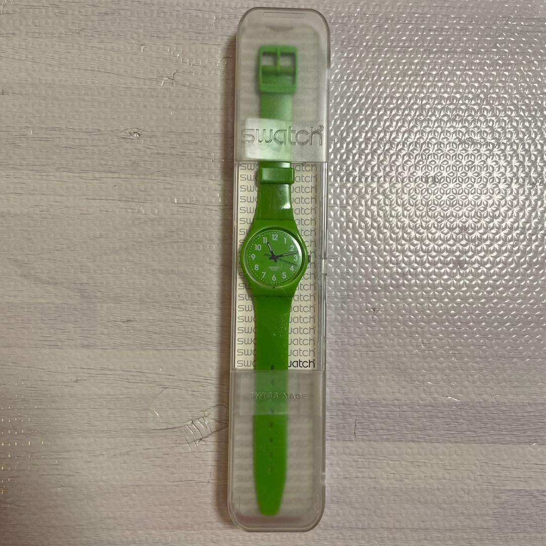 Used Swatch watch body green