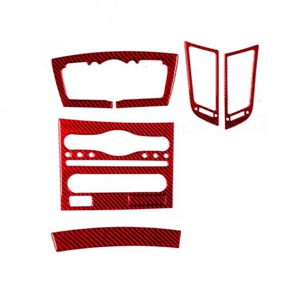 Red Carbon Fiber Central Console Cover Trim For Infiniti FX35/37/50 QX70