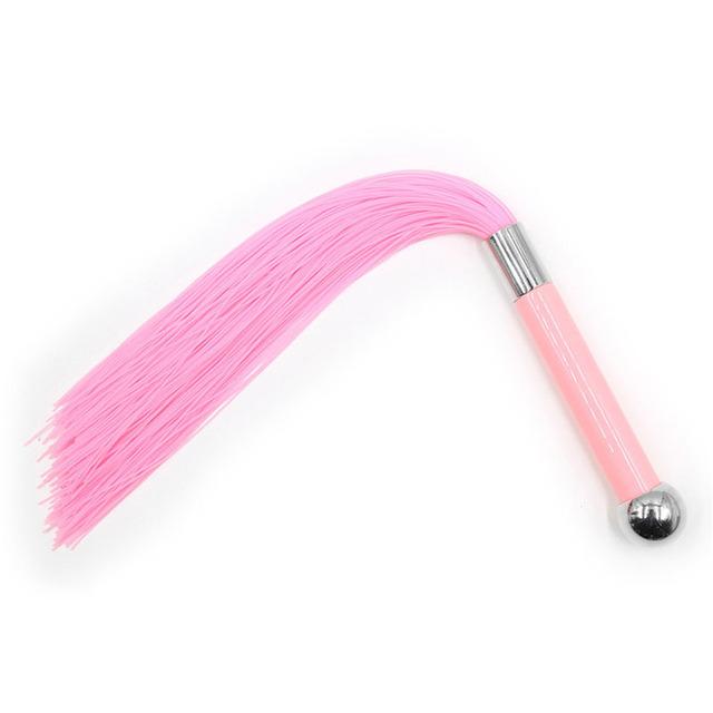 Silicone Tassel Whip Adult Games Bdsm Bondage Spanking Slave Restraints Cosplay Erotic Flogger
