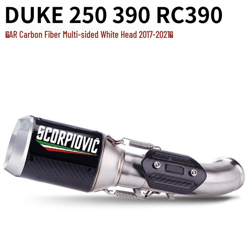 Ensemble de silencieux intermédiaire et arrière Duke250, RC390, Duke390