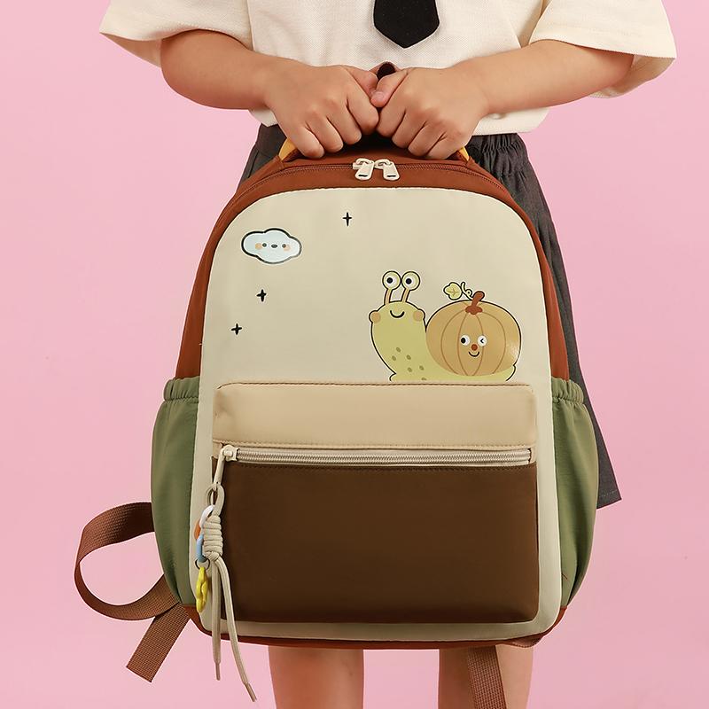 Children's Schoolbag Contrast Kindergarten Backpack Lightweight Backpack for Boys and Girls