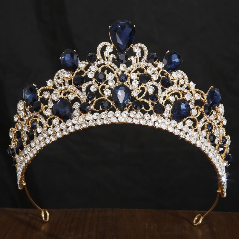 Crown Tiara Bridal Hair Accessories Birthday Eighteenth Bar Mitzvah Crown Baroque Party Hair