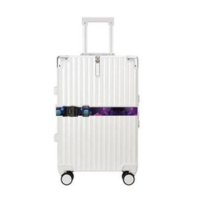 Durable Luggage Straps with Password Lock Stylish Packing Belt Adjustable Suitcase Strap for Frequently Travellers