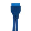 5Gbps USB3.0 19PIN To 2AF Cable Panel Mount with Screw Hole Motherboard Mount Adapter USB3.0 Expansion Cable Motherboard Header