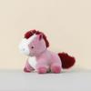 Cute Pony Plush Keychain Cartoon Stuffed Doll Mascot Pendant Backpack Hanging Decoration Pendant New Year Accessories Gifts
