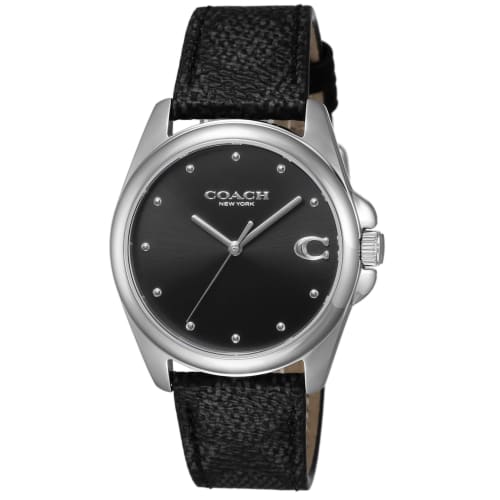 

Женские часы COACH GREYSON 14504112 Черные кварцевые часы