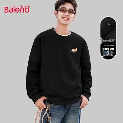 Baleno Men's & Couple's Relaxed Fit JPB Shiba Inu Print Knit Sweatshirt