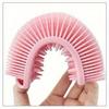 Silicone Body Scrubber and Shampoo Brush, 2-in-1 Soft Exfoliating Loofah, Shower Scalp Massager, Easy To Clean, Unscented, No Battery Needed