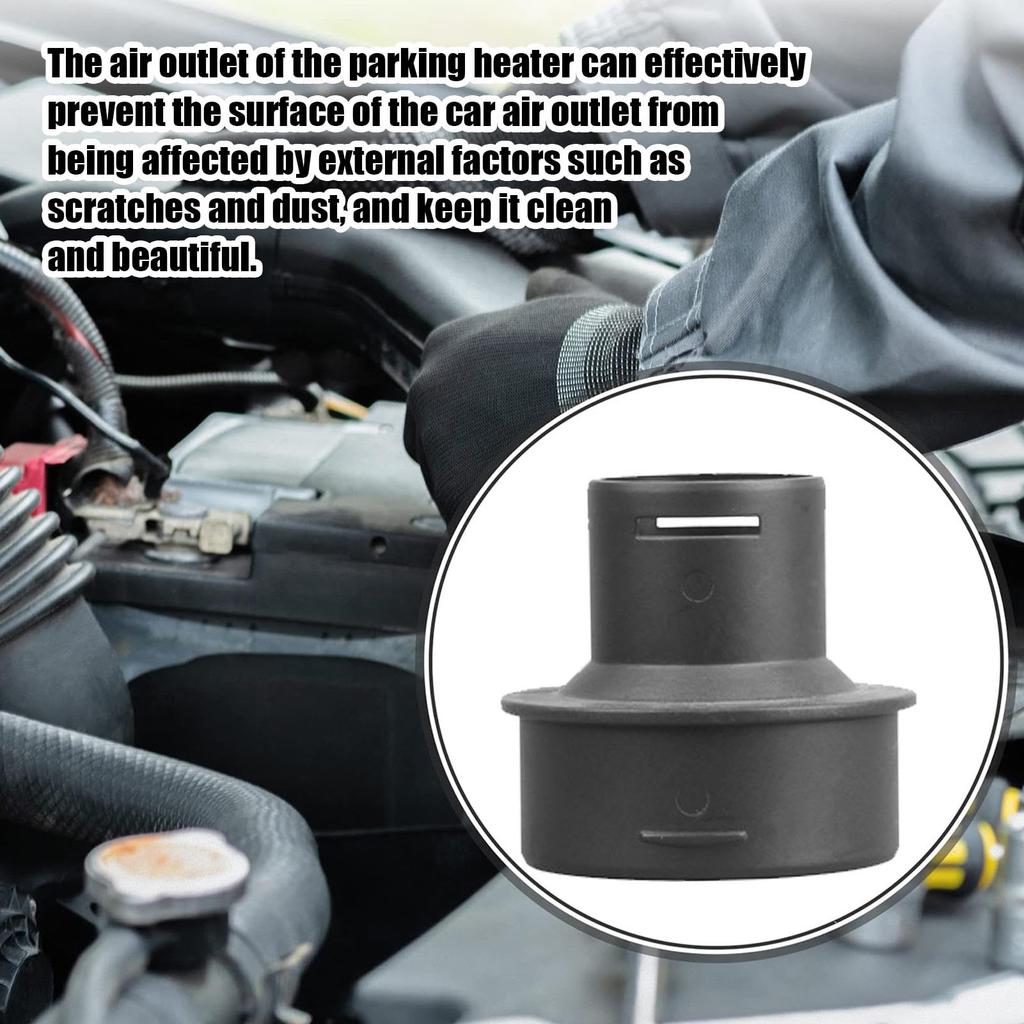 Heater Exhaust Pipe Connector, Heater Duct Pipe Joiner Connector, Vista ABS Parking Heater Adapter,