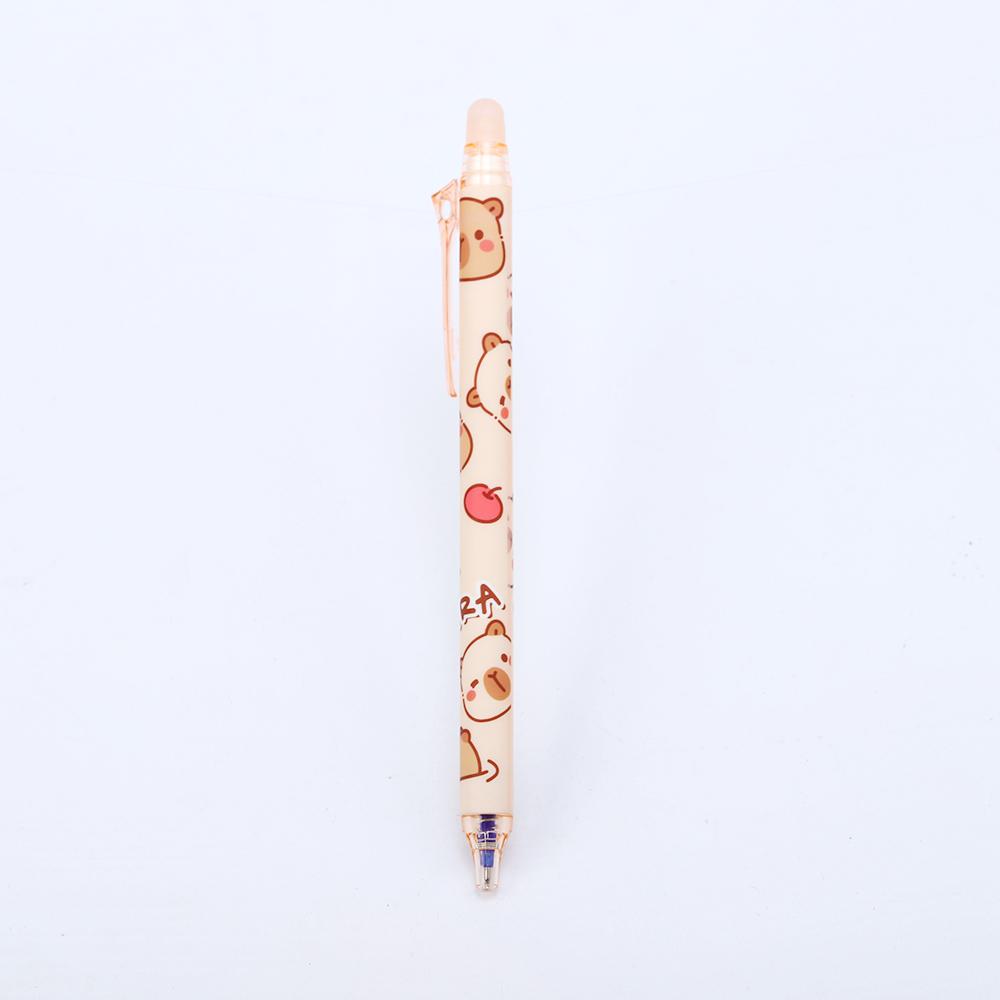 1 Piece Cute Erasable Pen Capybara Gel Pen Press Office Gift School Supplies Stationery Kawaii Funny Pen