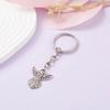 Trendy Guardian Angel Wing Keychain Silver Blessing Pendant Key Chain Versatile Cellphone Lanyard Stylish Bag Accessory